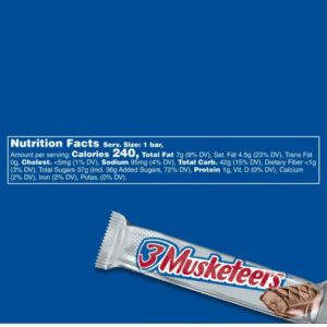 3 musketeers bar chocolate americano