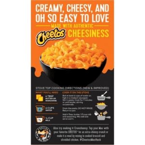 cheetos mac n cheese bold and cheesy 5.9oz - parte atras