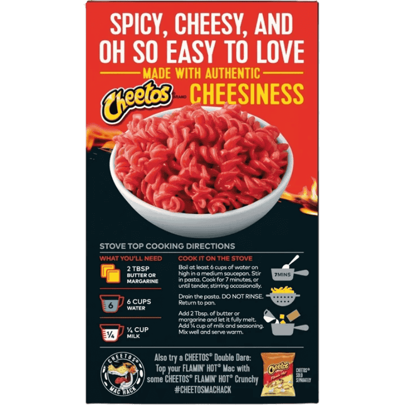 Cheetos Mac N Cheese Flamin Hot 5.6oz 160g