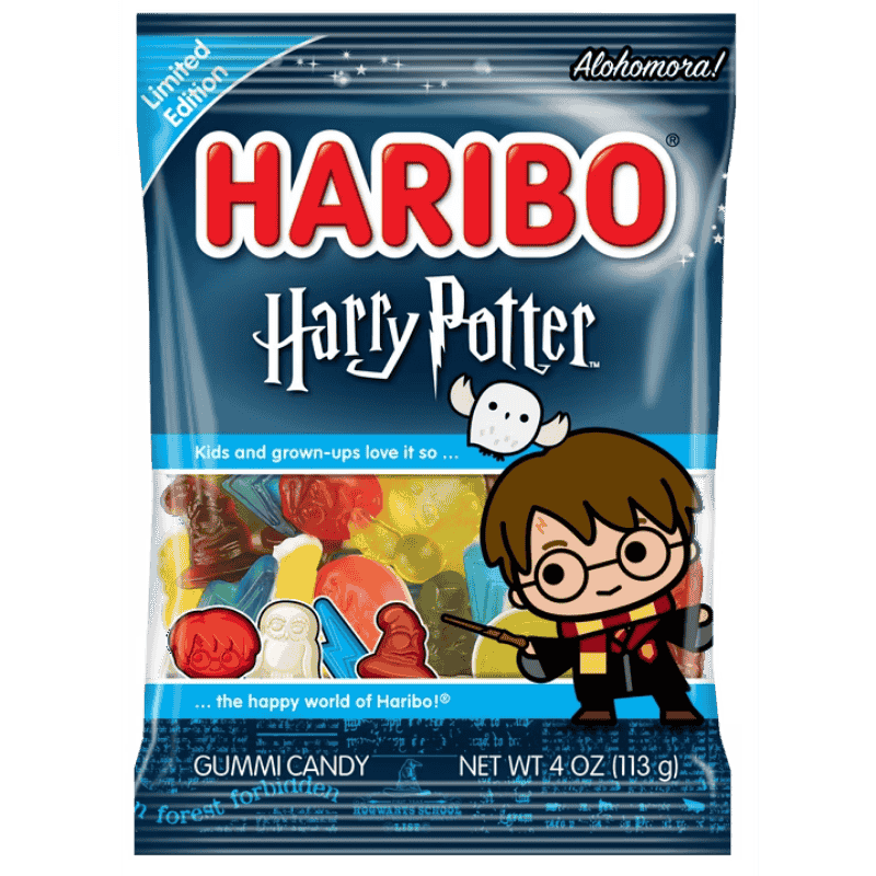 Haribo Harry Potter Gummies 4oz 113g bolsa de gomitas temáticas importadas de USA