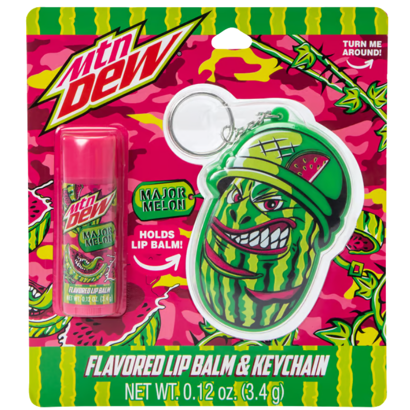 Mtn Dew Lip Balm and key chain