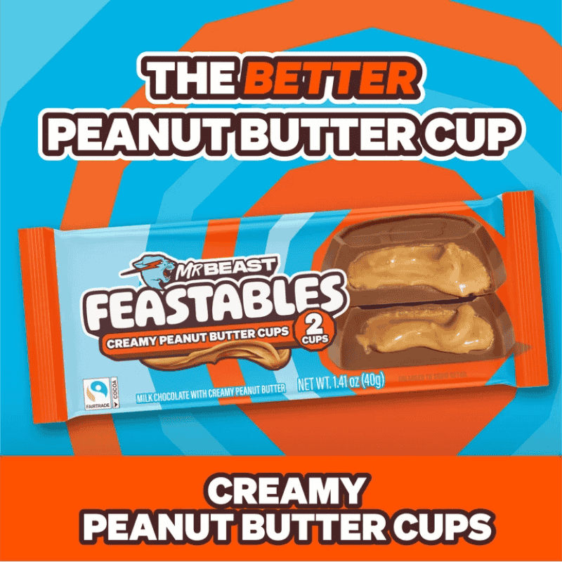 Mr Beast Creamy Peanut Butter Cup 2cup