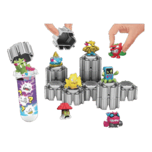 Mr Beast Lab Swarms 3 figuras, 3 Mystery Micro Beasts Inside