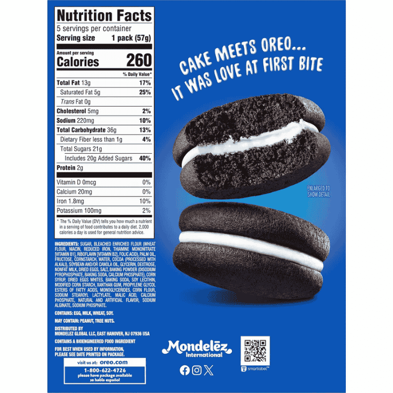 Oreo Cakesters Original 10.1oz 285g