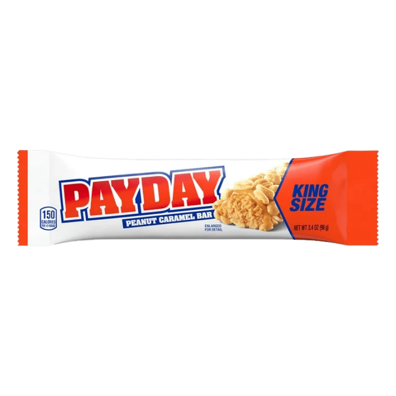 payday peanut caramel king size candy bar 3.4oz