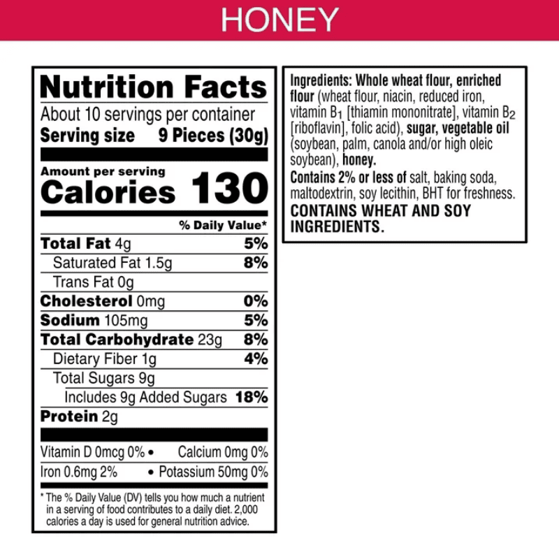 Scooby Doo Graham Cracker Snacks Honey 11oz 311g