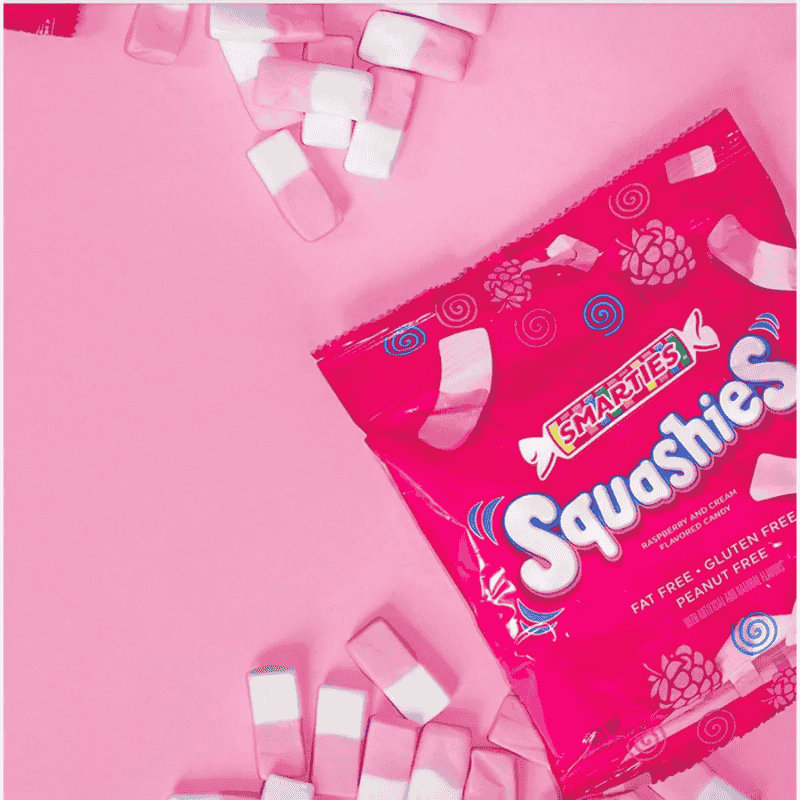 Smarties Squashies Raspberry and Cream 5oz 141g