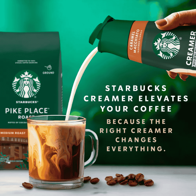 Starbucks Creamer Caramel Macchiato 28oz 828ml decripcion visual