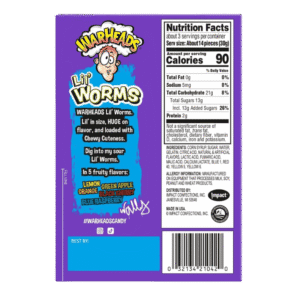 Warheads Lil Worms 3.5 OZ (99g)