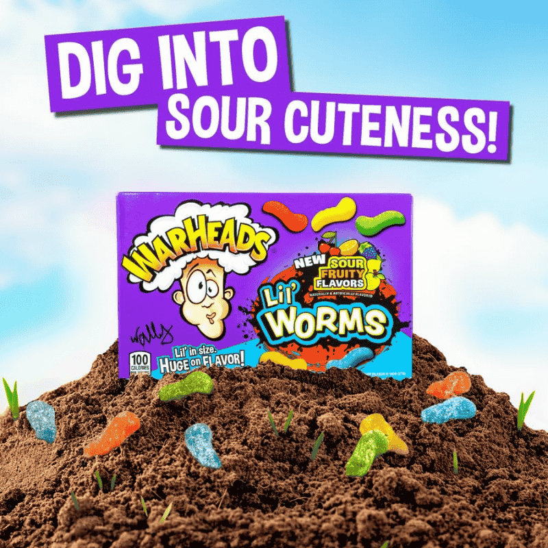 Warheads Lil Worms 3.5 OZ (99g)