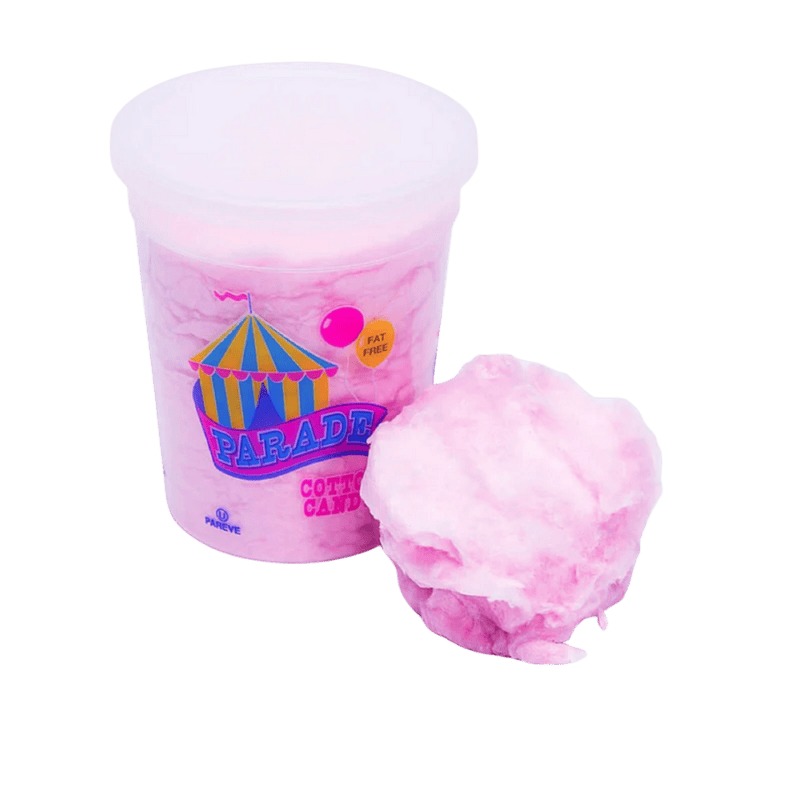 Algodón de Azúcar en Envase Plástico Cotton Candy Parade Rosa