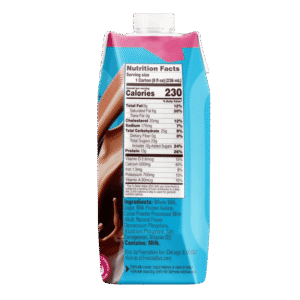 MrBeast Feastables leche entera con proteína sabor chocolate 8oz 236ml - Informacion Nutrimental