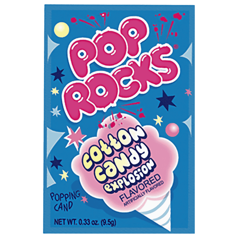 pop rocks popping candy cotton candy explosion 0.33oz 9.5g