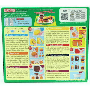 Popin Cookin Tanoshii Hamburguer - Vista Posterior del Empaque