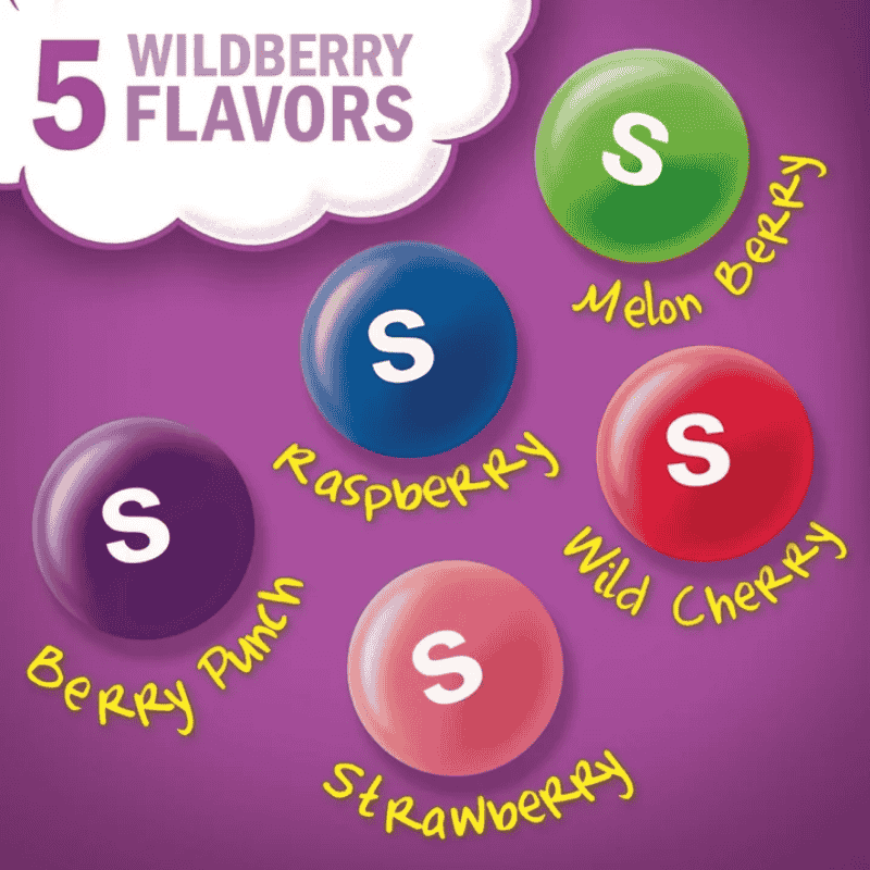 Skittles Wild Berry Sharing Size 15.6oz: mezcla intensa de frutos del bosque