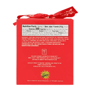 The GRINCH Dr.Seuss HOT Cocoa Bomb Milk Chocolate with Marshmallows 1.3oz 37g Chocolate Navideño