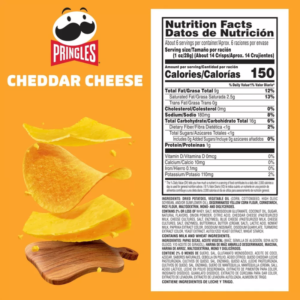 Pringles Cheddar Cheese 158g