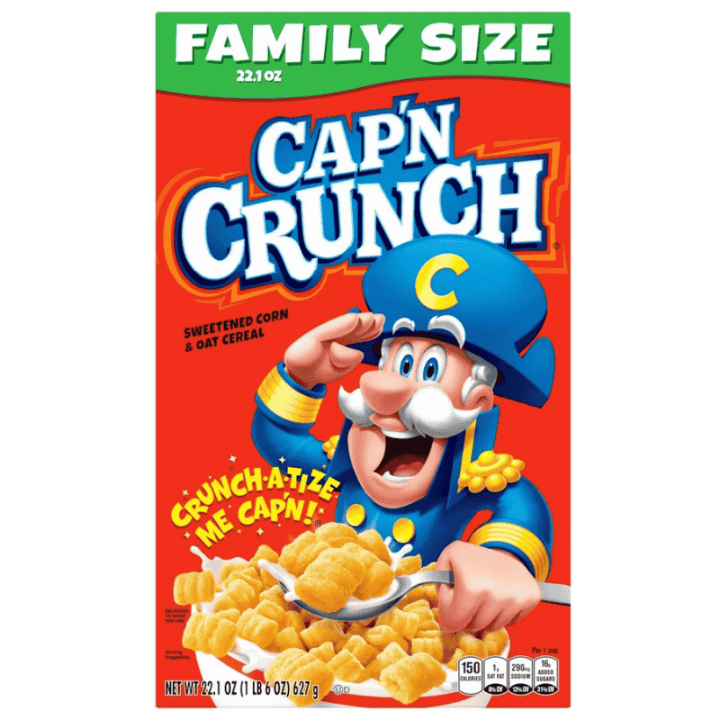 Cereal Capn Crunch Family Size (rojo) original