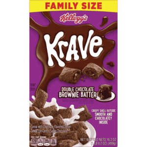 Cereal Krave Double Chocolate Brownie Batter Family Size 16.2oz (459g)