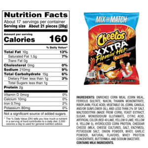 Cheetos XXTRA Flamin’ Hot Crunchy 492.5g