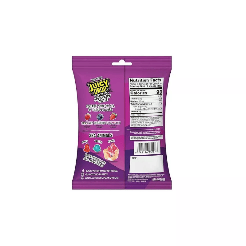 Juicy Drop Mystery Cube Gomitas – Wild Berry – 5oz 142g