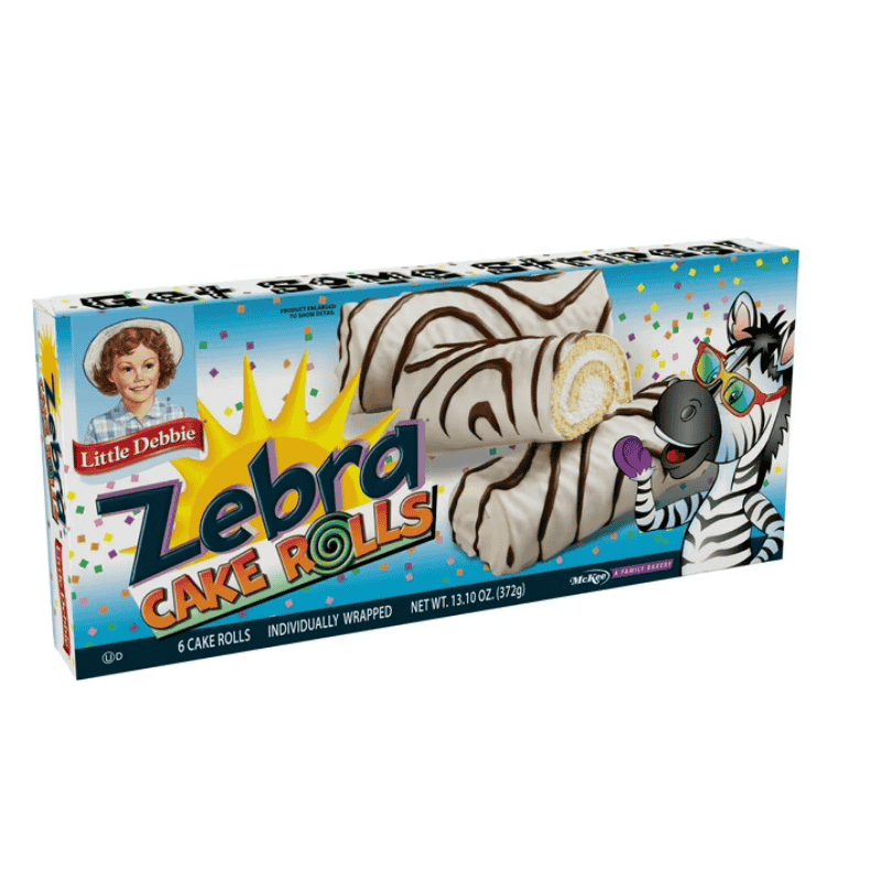 little debbie zebra cakes rolls 6 pastelitos 372g