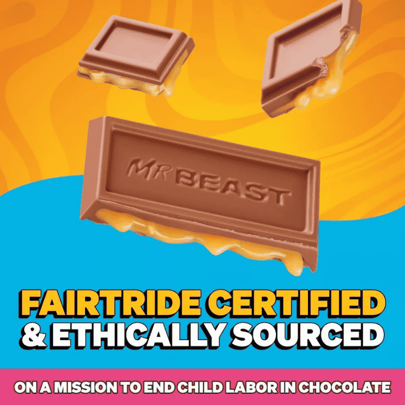 MrBeast Feastables Caramel - Barra Chocolate con Caramelo 60g