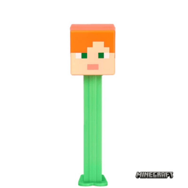 pez dispensador con dulces minecraft alex