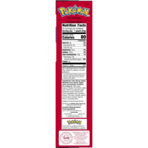 Pokemon Fruit Snacks 22 Pouches