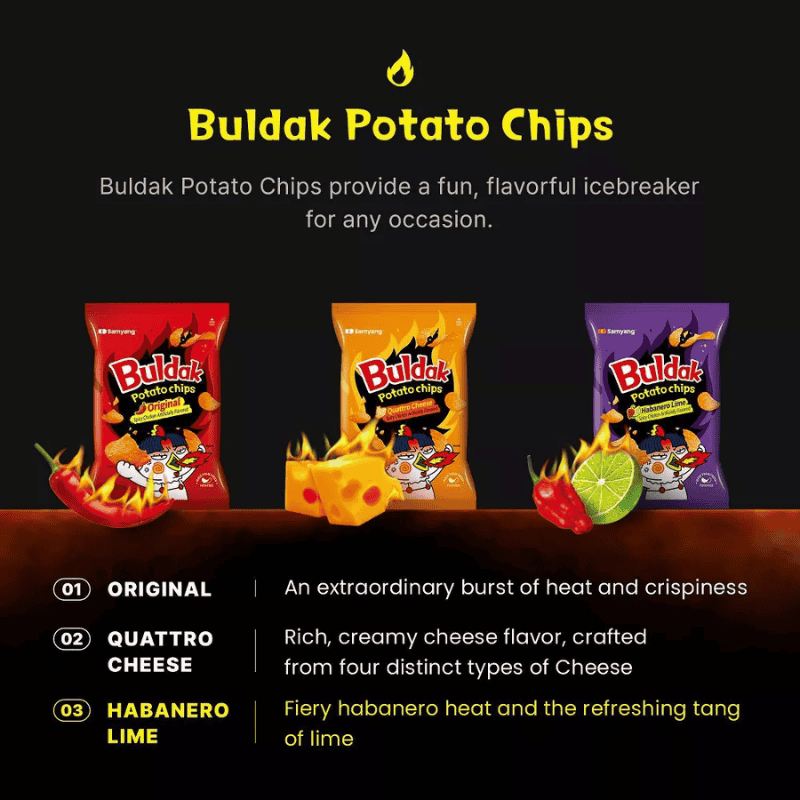 Samyang Buldak Potato Chips - 4.23oz 120g