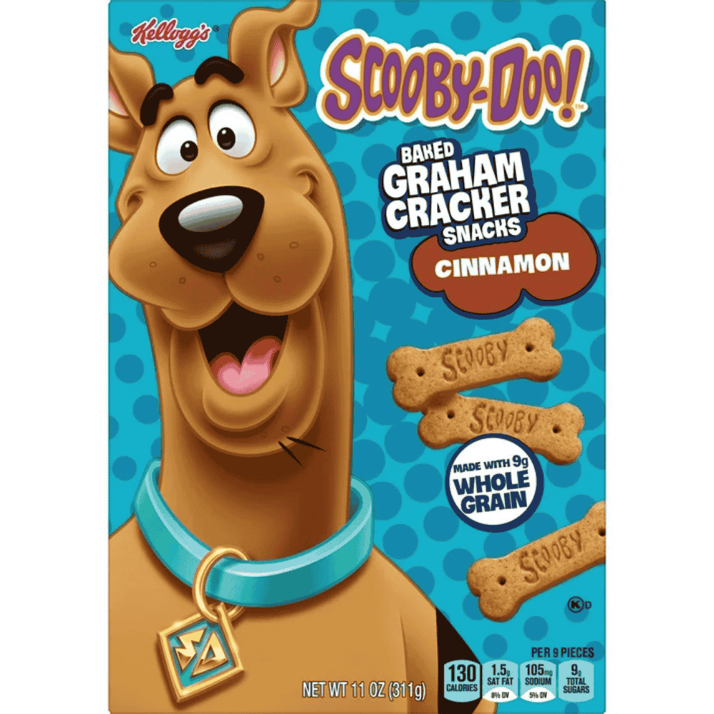 scooby-doo baked graham cracker snacks cinnamon canela 11oz 311g
