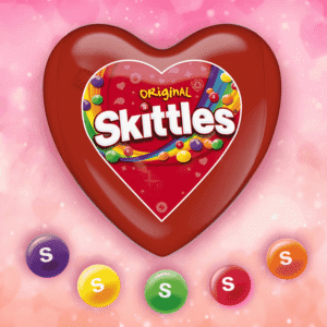 Skittles Original Corazon Heart San Valentin 30.33g