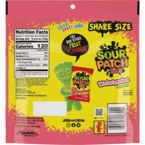 Sour Patch Kids Watermelon Share Size 12oz 340g Vista Posterior