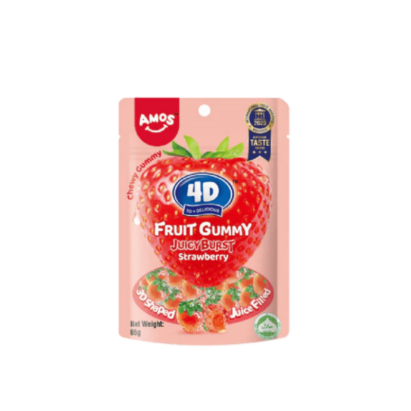 4D Fruit Gummy Strawberry Burst 65g