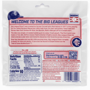 BIG LEAGUE CHEW Bubble Gum Swingin' Sour Apple 60g