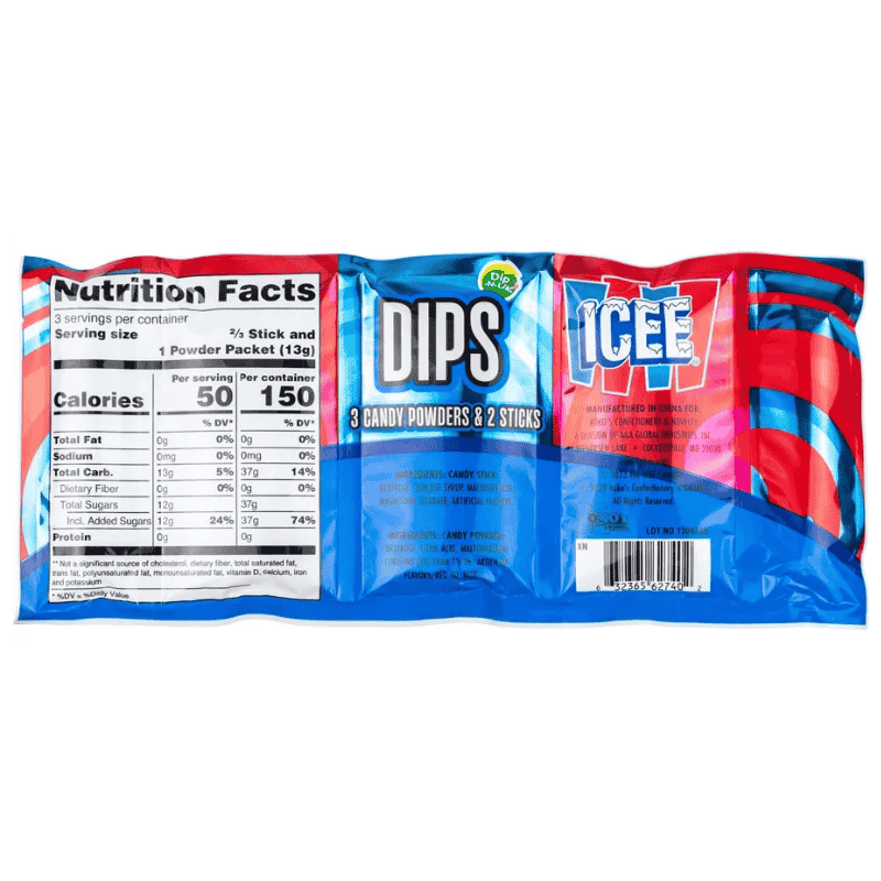 ICEE DIPS 3 Candy Powders & 2 Sticks 40g