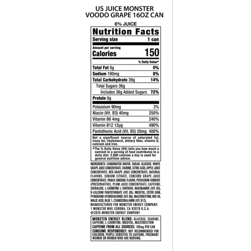 Juice Monster Voodo grape