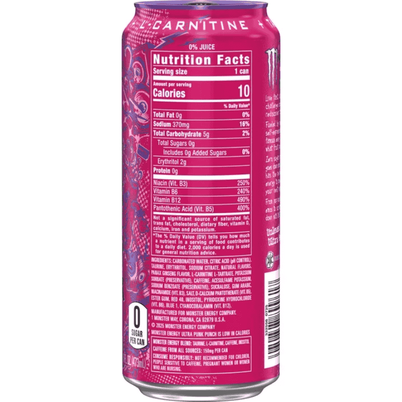 Monster Energy Ultra Punk Punch Lata 473ml