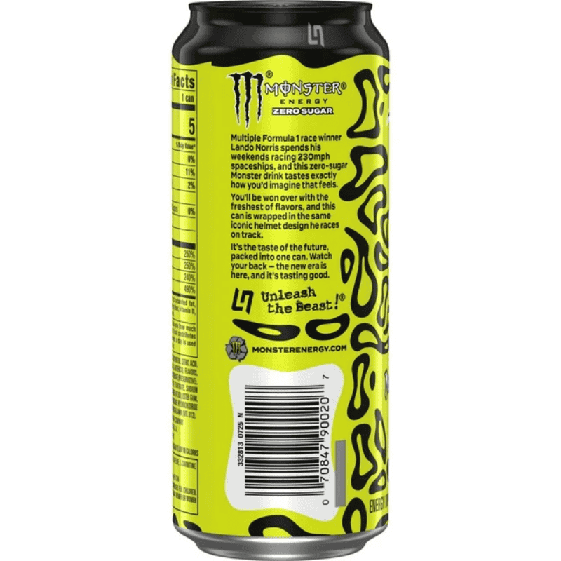 Monster Energy Zero Sugar Lando Norris 473ml - Imagen 3