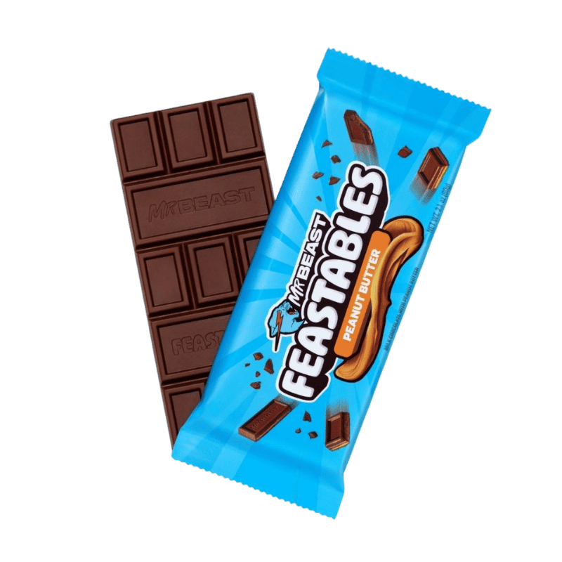 feastables mrbeast peanut butter barra chocolate crema cacahuate 60g