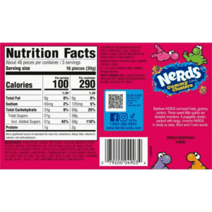 Nerds Gummy Clusters Rainbow - Cajita 3oz 85g