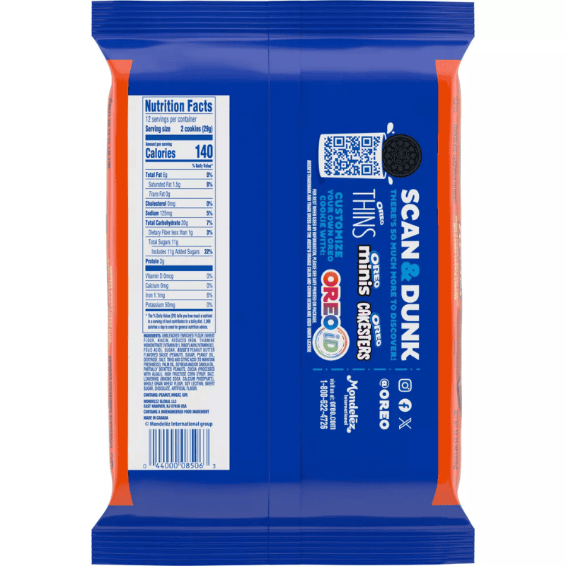OREO Reese's Peanut Buttery Creme con Galletas Oreo 12.35oz 350g - Imagen 3