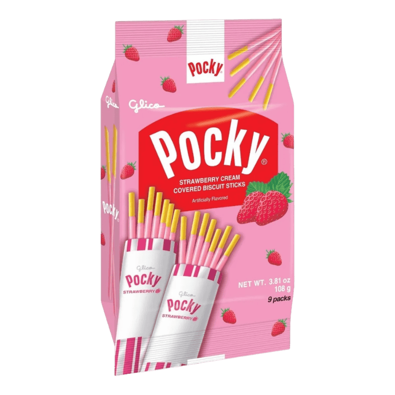Pocky 9 Pack Fresa Strawberry 108g