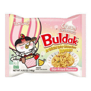 Samyang Buldak Creamy Carbonara sobre