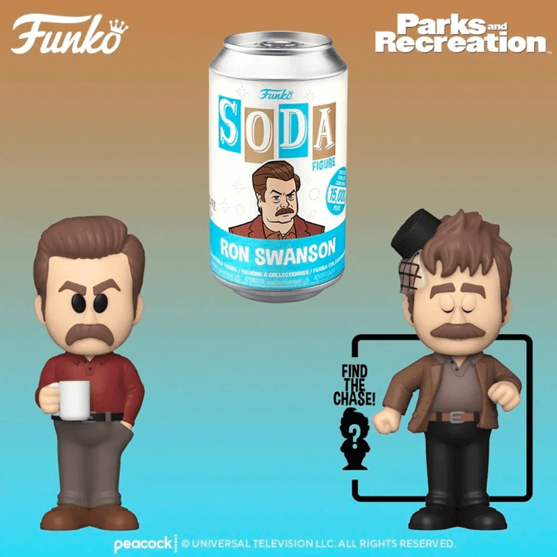 Funko Soda Figura Ron Swanson Parks and Recreation