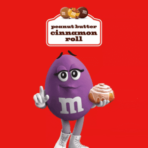 Bakery Collection M&Ms Peanut Butter Cinnamon Roll 8.6oz (243g)