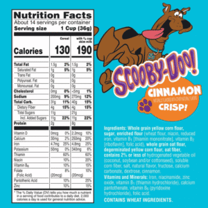 Cereal Scooby-Dooh! Cinnamon Crisp! Family Size 17.6oz (499g)