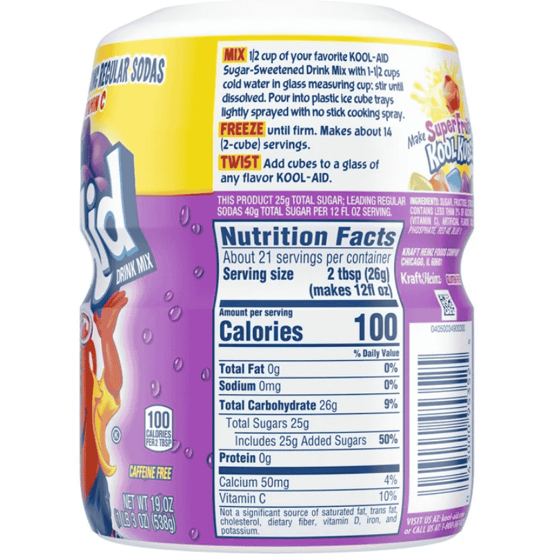 Kool-Aid Grape Uva 538g Polvo para Preparar Bebida