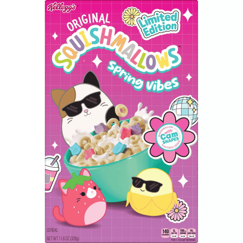 Cereal Kellogg's Original Squishmallows Spring Vibes 11.6oz (328g)