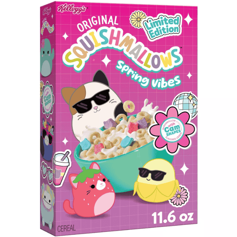 Cereal Kellogg's Original Squishmallows Spring Vibes 11.6oz (328g)